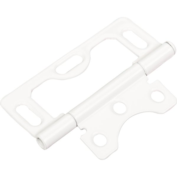 Hardware Resources 3" Swaged Loose Pin Non-Mortise Hinge with 3 Slots - White 9902WH